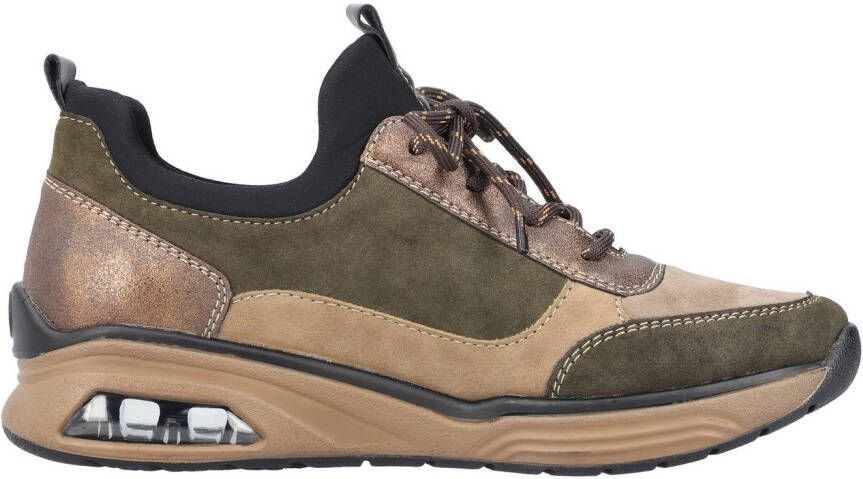 Rieker Slip-on sneakers instapschoen lage schoen vrijetijdsschoen met praktische trekbanden