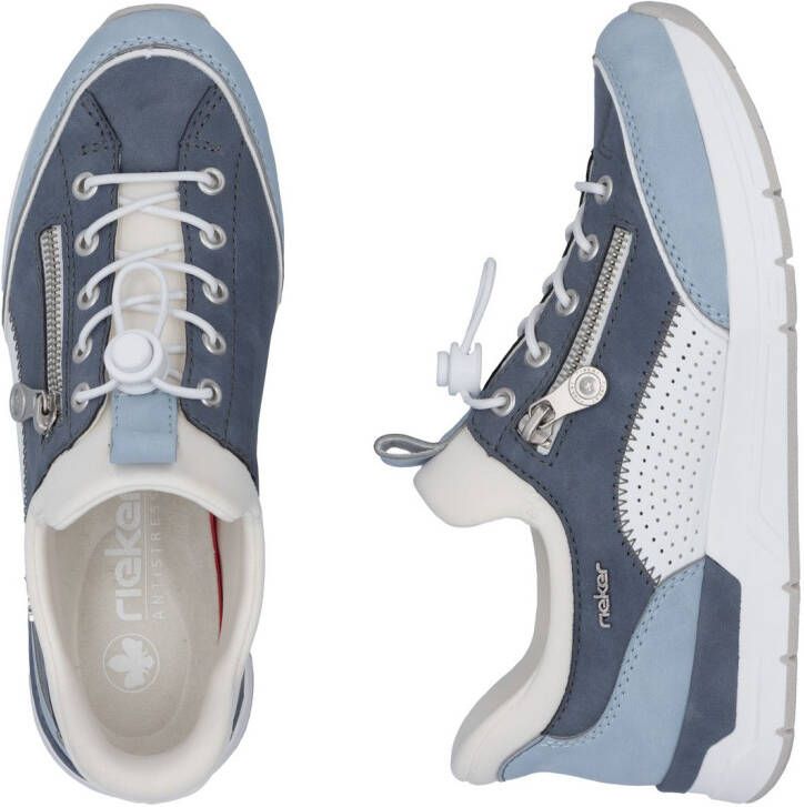 Rieker Slip-on sneakers instapschoen lage schoen vrijetijdsschoen met zachte schacht