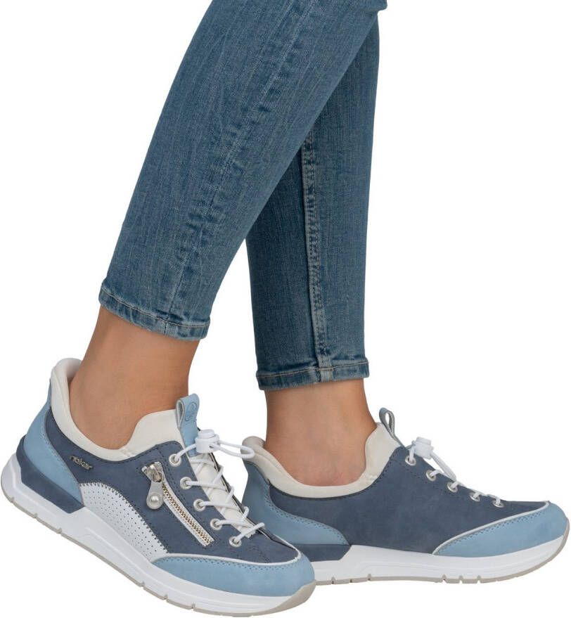 Rieker Slip-on sneakers instapschoen lage schoen vrijetijdsschoen met zachte schacht