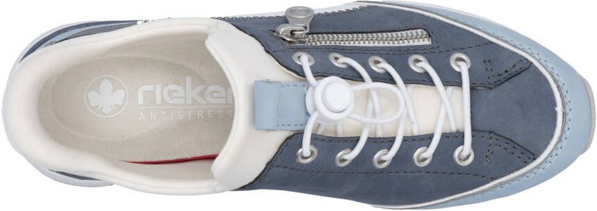 Rieker Slip-on sneakers instapschoen lage schoen vrijetijdsschoen met zachte schacht