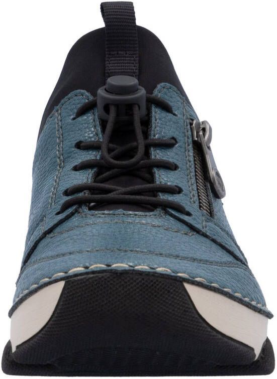 Rieker Slip-on sneakers Instapschoen lage schoen vrijetijdssneaker elastische band snelsluiting