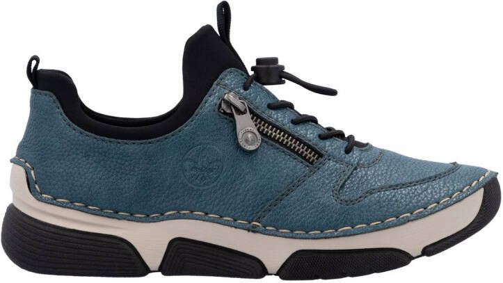 Rieker Slip-on sneakers Instapschoen lage schoen vrijetijdssneaker elastische band snelsluiting