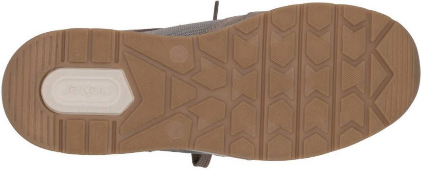 Rieker Slip-on sneakers instapschoen lage schoen vrijetijdssneaker met vetelement