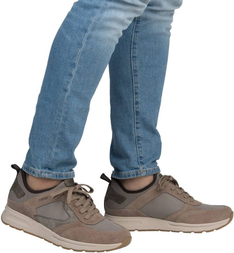 Rieker Slip-on sneakers instapschoen lage schoen vrijetijdssneaker met vetelement