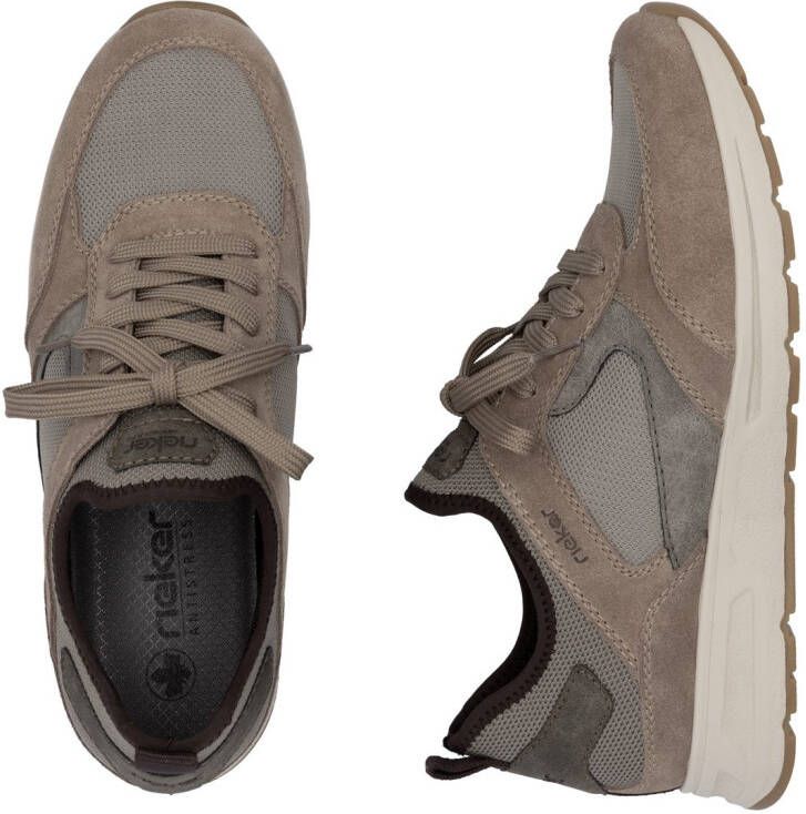 Rieker Slip-on sneakers instapschoen lage schoen vrijetijdssneaker met vetelement