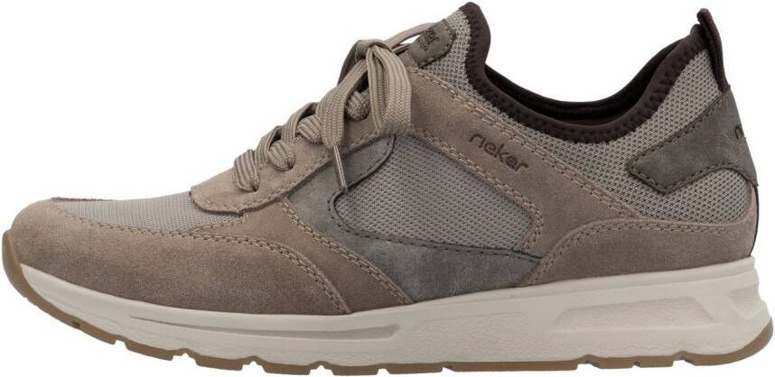 Rieker Slip-on sneakers instapschoen lage schoen vrijetijdssneaker met vetelement