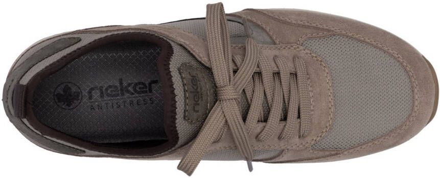 Rieker Slip-on sneakers instapschoen lage schoen vrijetijdssneaker met vetelement