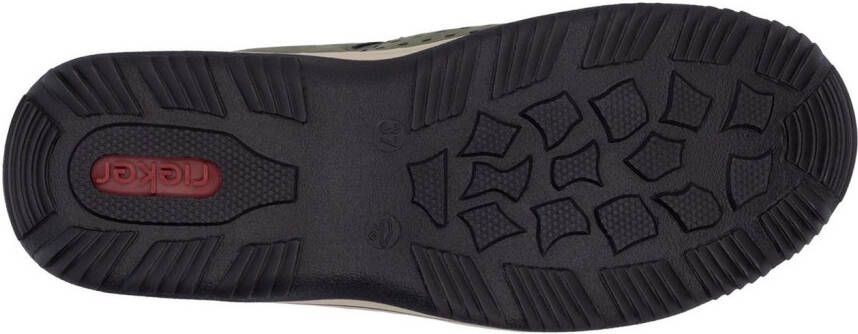 Rieker Slip-on sneakers instapschoen vrijetijdssneaker lage schoen met opvallende loopzool