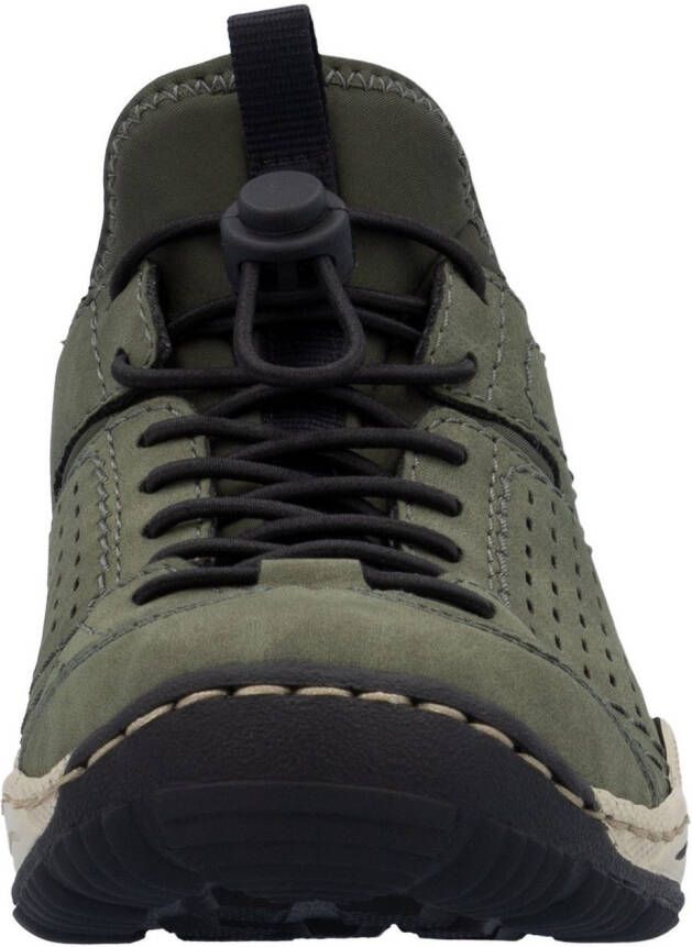 Rieker Slip-on sneakers instapschoen vrijetijdssneaker lage schoen met opvallende loopzool