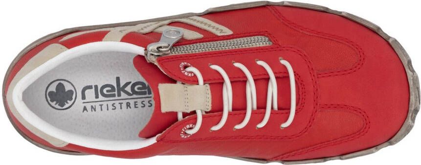 Rieker Slip-on sneakers lage schoen instapschoen vrijetijdsschoen met zachte binnenzool