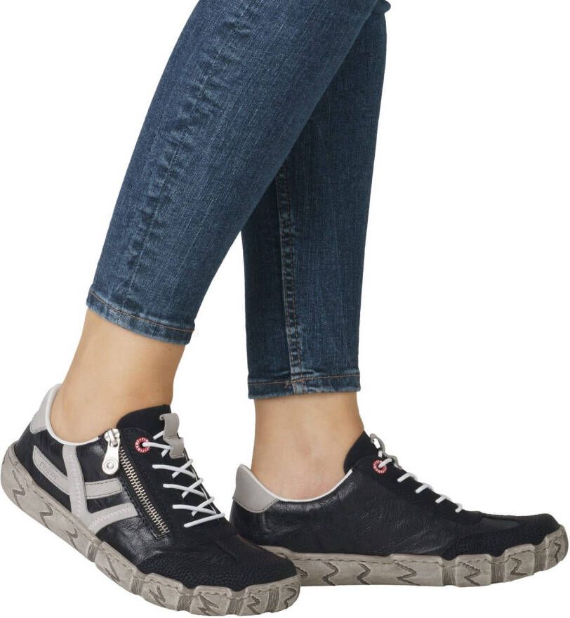 Rieker Slip-on sneakers lage schoen instapschoen vrijetijdsschoen met zachte binnenzool