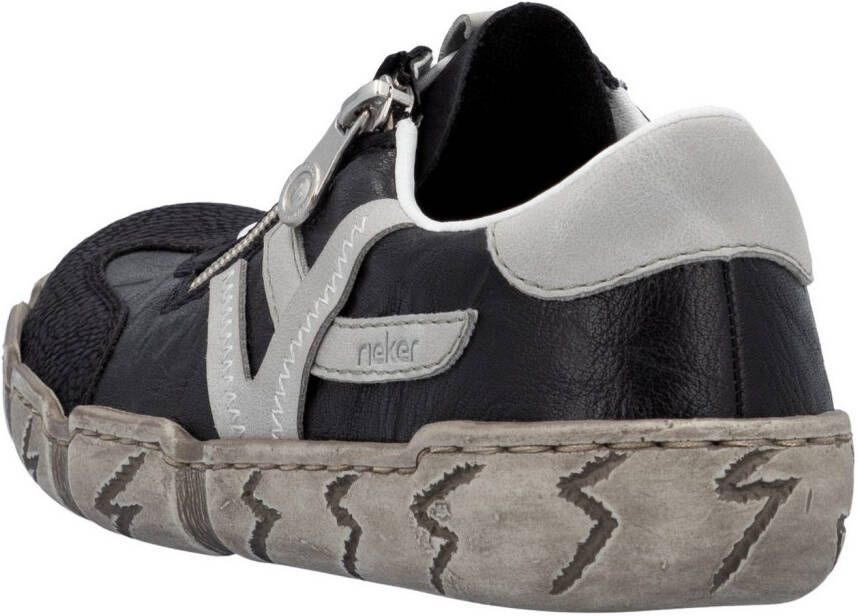 Rieker Slip-on sneakers lage schoen instapschoen vrijetijdsschoen met zachte binnenzool