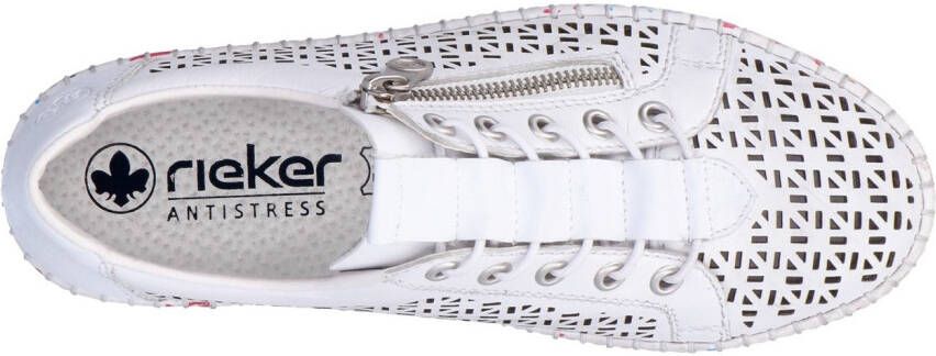 Rieker Slip-on sneakers lage schoen vrijetijdsschoen instapschoen met elastiek