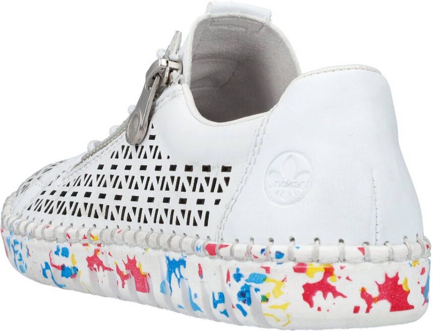 Rieker Slip-on sneakers lage schoen vrijetijdsschoen instapschoen met elastiek