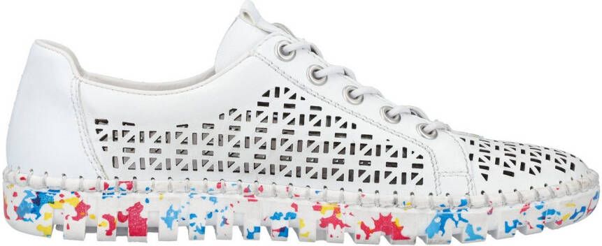 Rieker Slip-on sneakers lage schoen vrijetijdsschoen instapschoen met elastiek