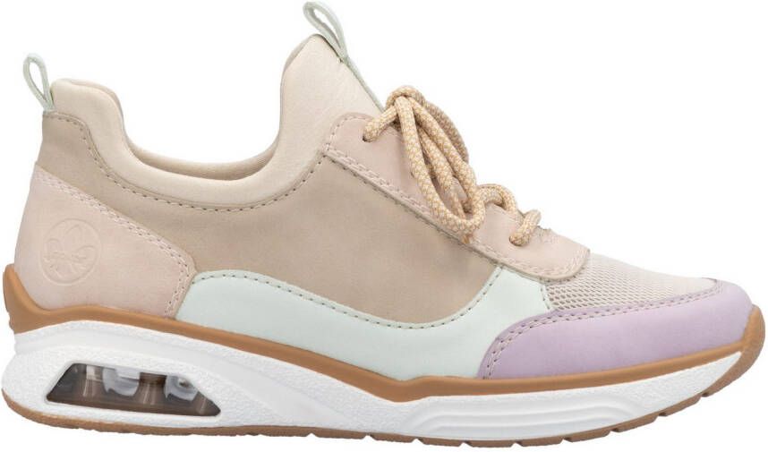 Rieker Slip-on sneakers lage schoen vrijetijdsschoen instapschoen met elastische instap