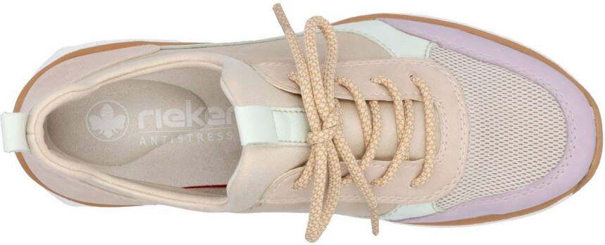 Rieker Slip-on sneakers lage schoen vrijetijdsschoen instapschoen met elastische instap