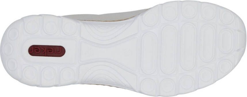 Rieker Slip-on sneakers lage schoen vrijetijdsschoen met rits en memosoft-binnenzool