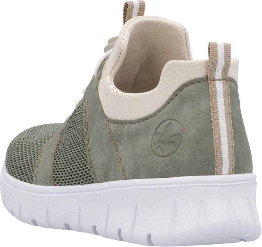 Rieker Slip-on sneakers lage schoen vrijetijdssneaker instapschoen met aantrek lussen
