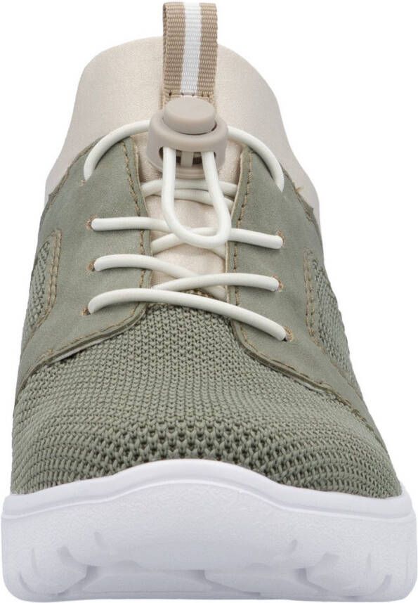 Rieker Slip-on sneakers lage schoen vrijetijdssneaker instapschoen met aantrek lussen