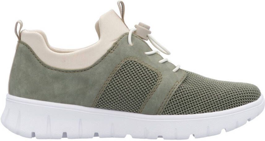 Rieker Slip-on sneakers lage schoen vrijetijdssneaker instapschoen met aantrek lussen