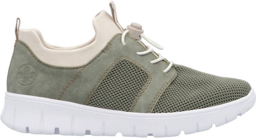 Rieker Slip-on sneakers lage schoen vrijetijdssneaker instapschoen met aantrek lussen