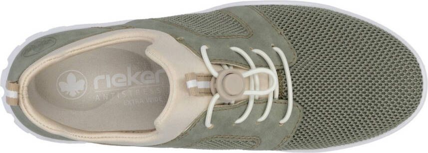 Rieker Slip-on sneakers lage schoen vrijetijdssneaker instapschoen met aantrek lussen