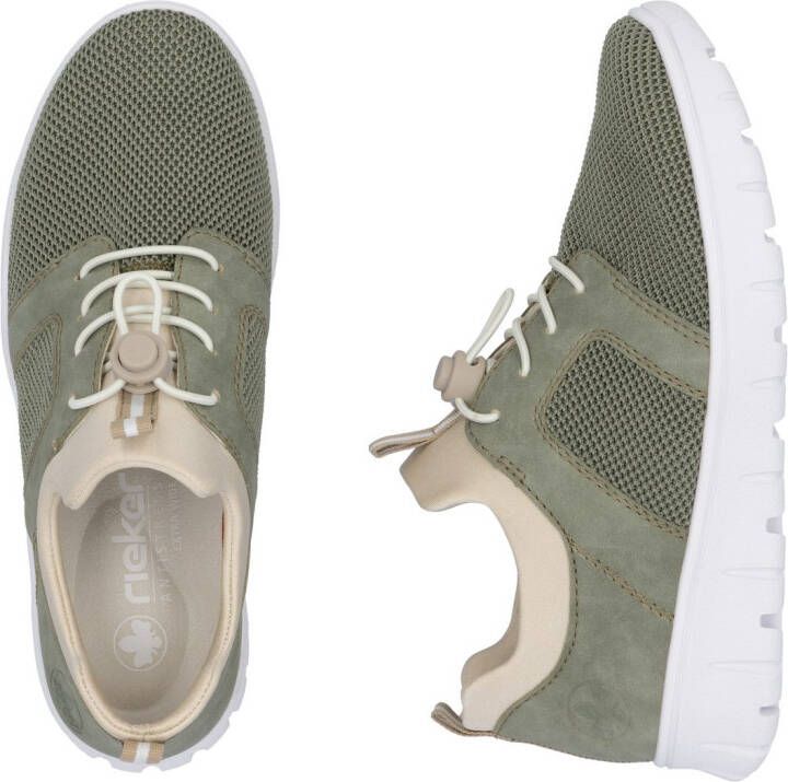 Rieker Slip-on sneakers lage schoen vrijetijdssneaker instapschoen met aantrek lussen