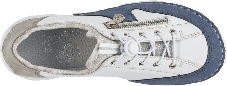 Rieker Slip-on sneakers met contrastkleurig beleg