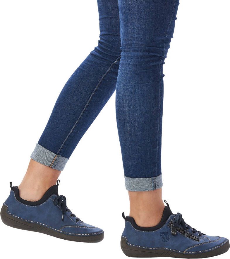 Rieker Slip-on sneakers slipper instapschoen met elastische instap