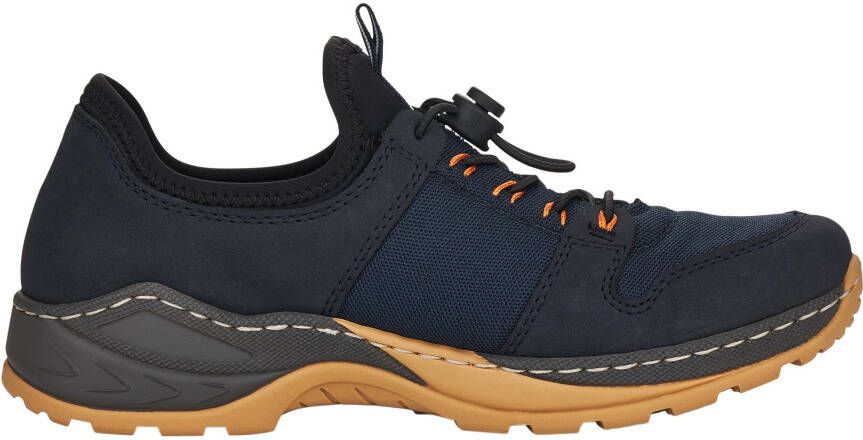 Rieker Slip-on sneakers Trekking Schoen vrijetijdsschoen Slipper met verfijnde randnaad