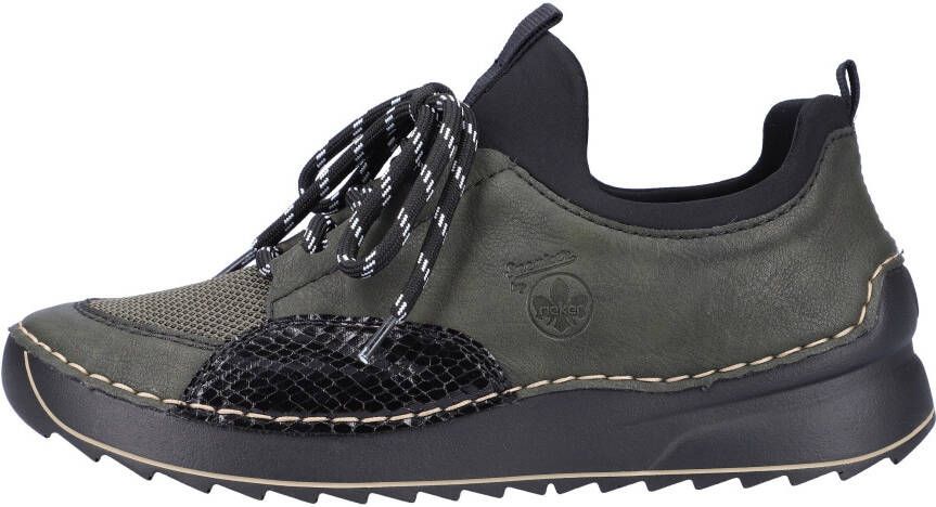 Rieker Slip-on sneakers met opvallende doorstiknaad
