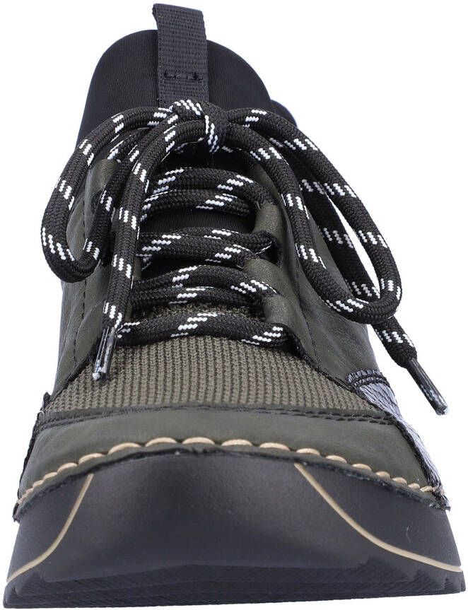 Rieker Slip-on sneakers met opvallende doorstiknaad