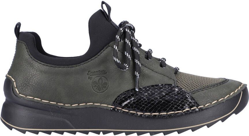 Rieker Slip-on sneakers met opvallende doorstiknaad