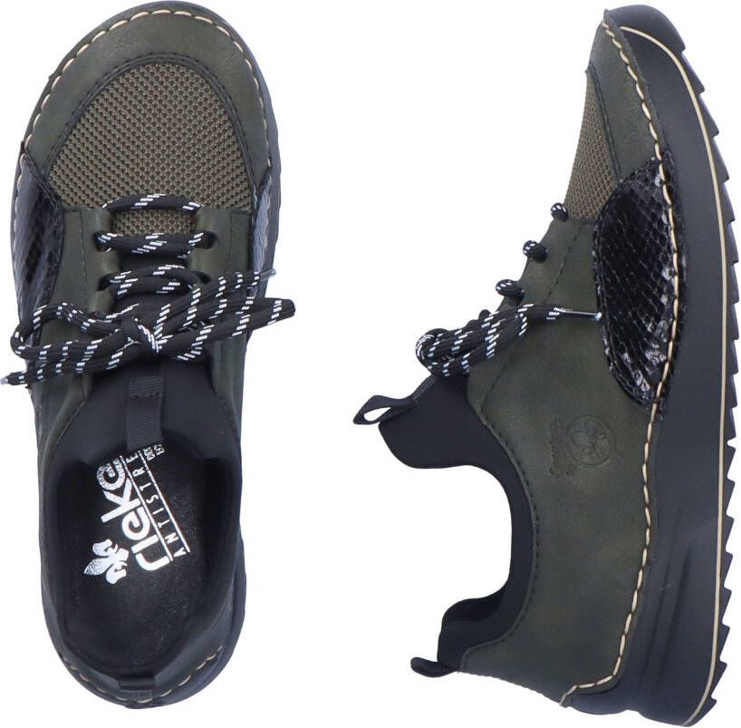 Rieker Slip-on sneakers met opvallende doorstiknaad