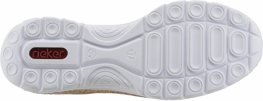 Rieker Slip-on sneakers Slipper instapschoen met buitenrits - Foto 8