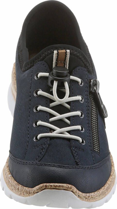 Rieker Slip-on sneakers Slipper instapschoen met buitenrits - Foto 9