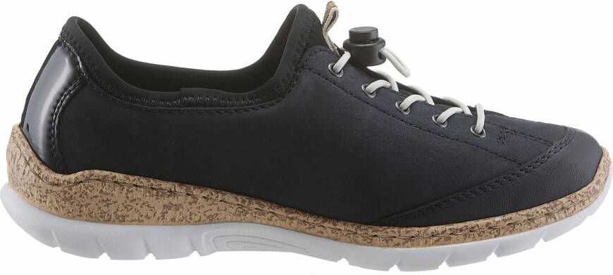 Rieker Slip-on sneakers Slipper instapschoen met buitenrits - Foto 10