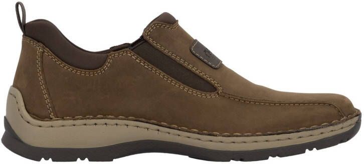 Rieker Slip-on sneakers Slipper instapschoen lage schoen vrijetijdsschoen met stretch inzetstukken