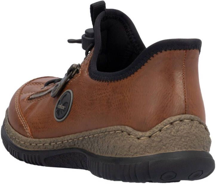 Rieker Slip-on sneakers Ready2GO instapschoen vrijetijdsschoen lage schoen met memosoft-uitrusting