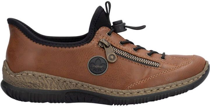 Rieker Slip-on sneakers Ready2GO instapschoen vrijetijdsschoen lage schoen met memosoft-uitrusting