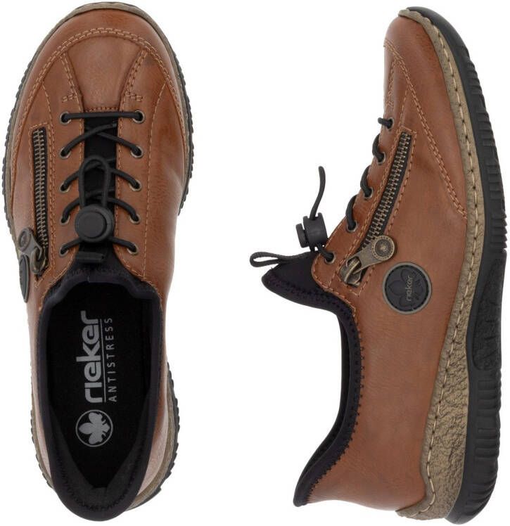Rieker Slip-on sneakers Ready2GO instapschoen vrijetijdsschoen lage schoen met memosoft-uitrusting