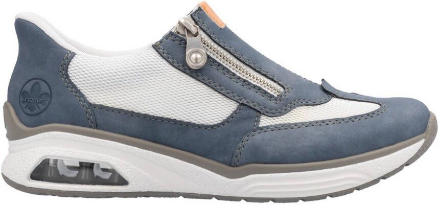 Rieker Slip-on sneakers Ready2GO slippers lage schoen vrijetijdsschoen met zijrits
