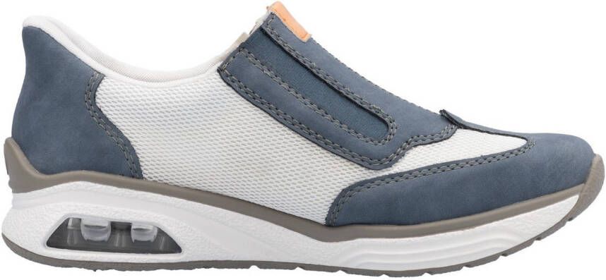 Rieker Slip-on sneakers Ready2GO slippers lage schoen vrijetijdsschoen met zijrits