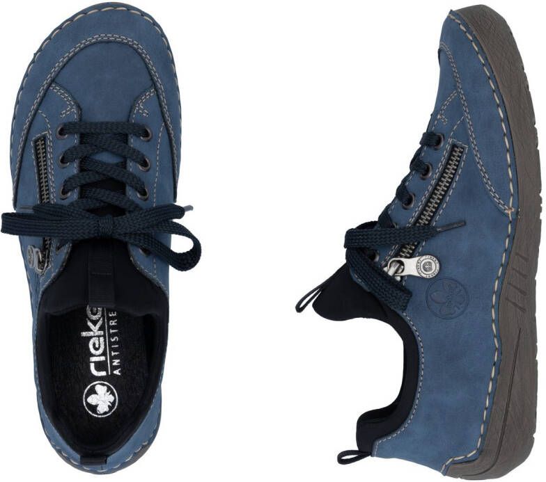 Rieker Slip-on sneakers slipper instapschoen met elastische instap