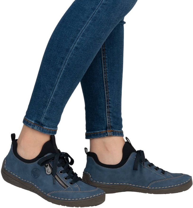Rieker Slip-on sneakers slipper instapschoen met elastische instap