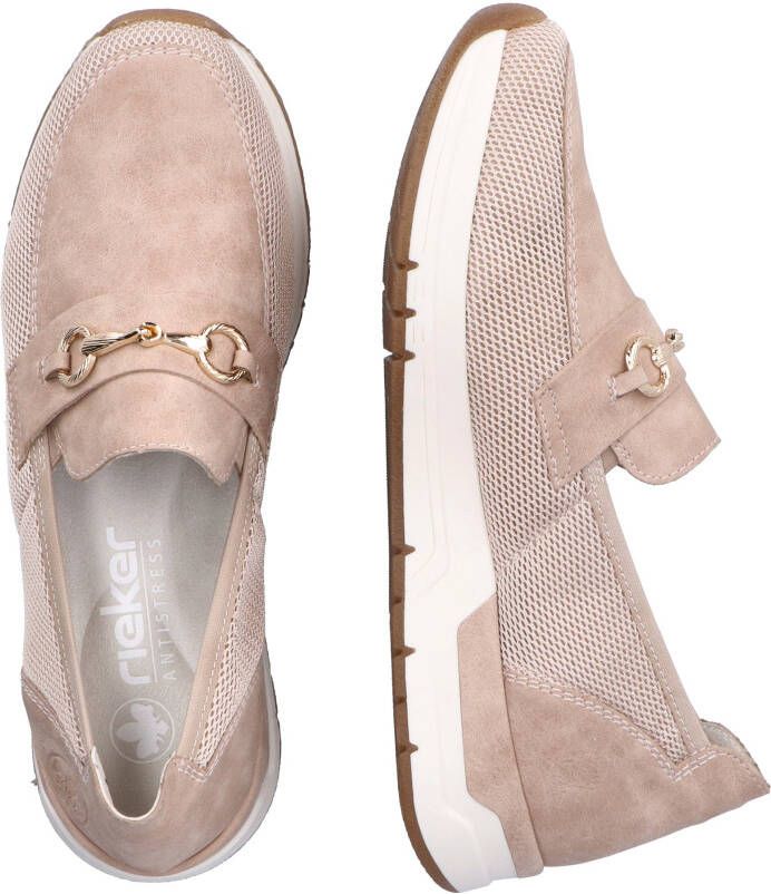 Rieker Slip-on sneakers Slipper vegan Slipper vrijetijdsschoen met elegante sierspange