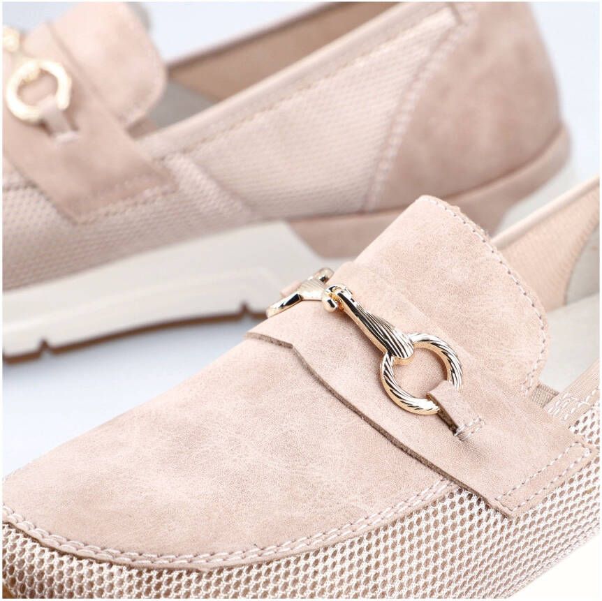 Rieker Slip-on sneakers Slipper vegan Slipper vrijetijdsschoen met elegante sierspange