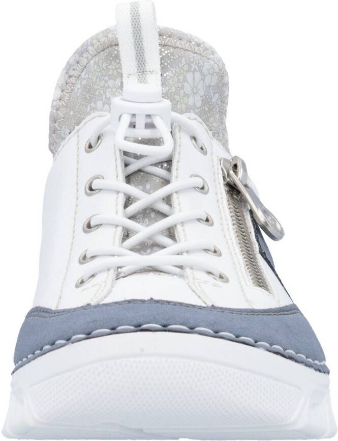 Rieker Slip-on sneakers Slipper vrijetijdsschoen met contrasterende afwerkingen
