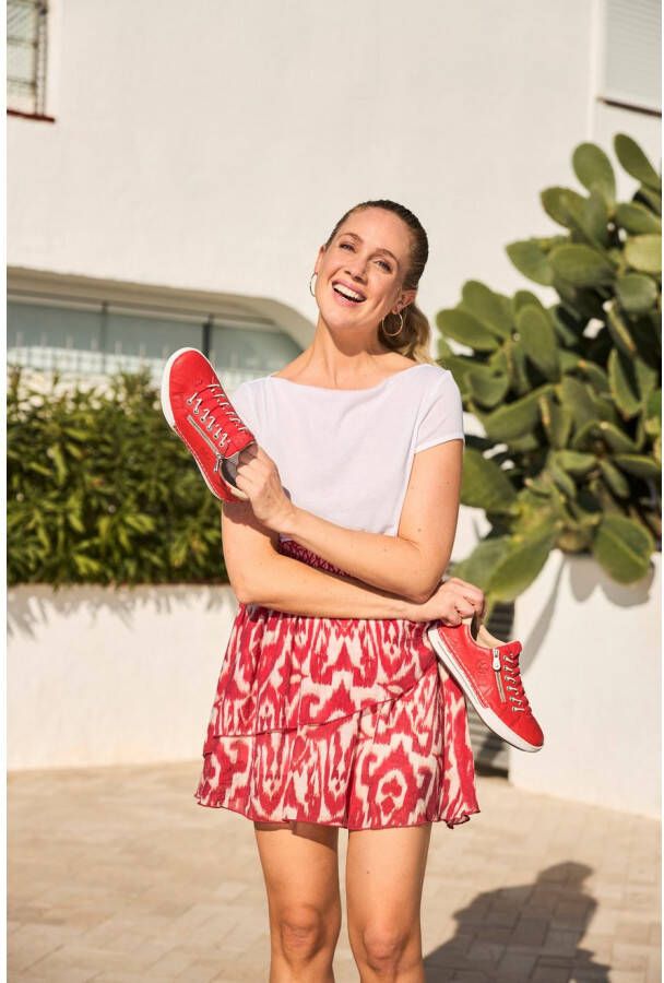 Rieker Slip-on sneakers slippers instapschoen lage schoen vrijetijdsschoen in smalle vorm